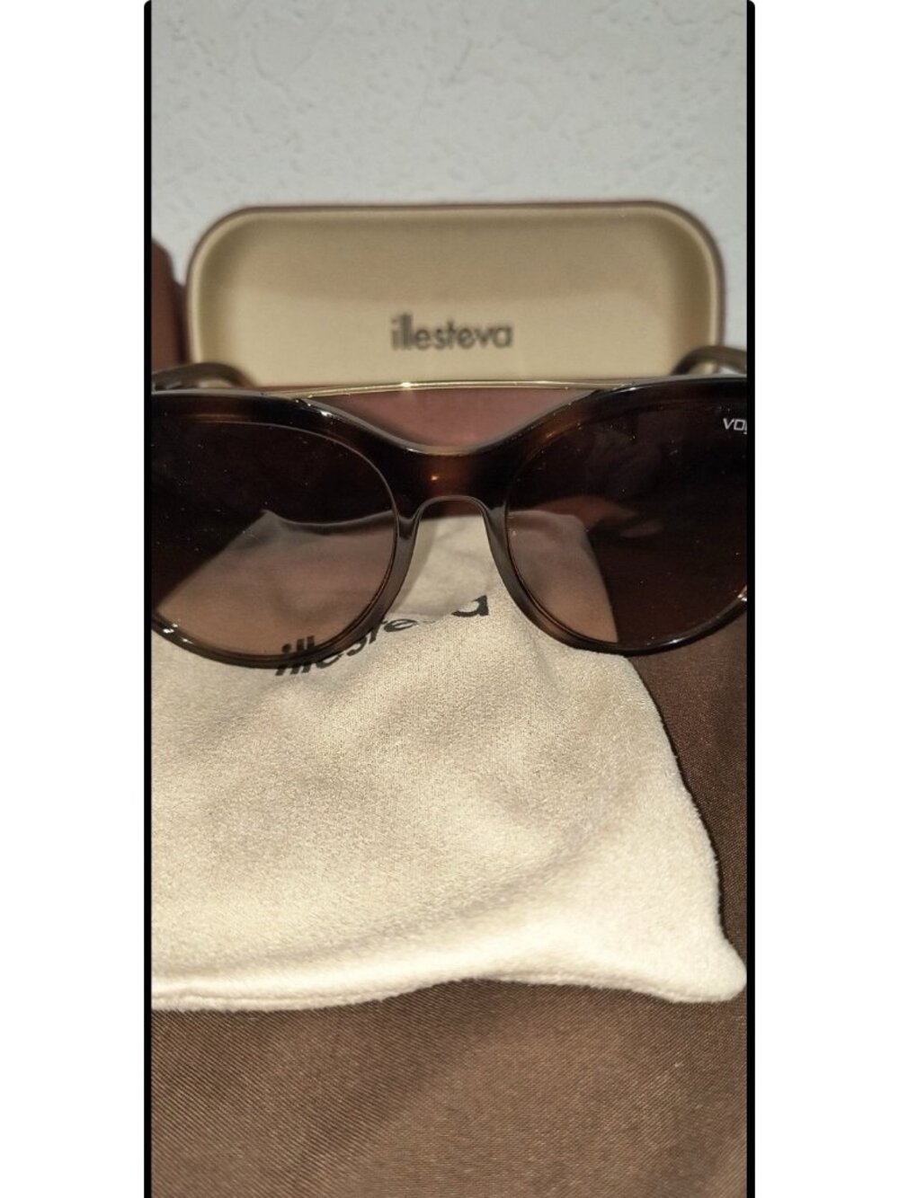 Vogue VO 5134SF Sunglasses Women's Brown Tortoise, Preloved